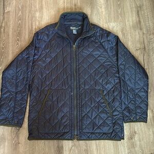 Polo Ralph Lauren Mens Quilted Jacket Size L corduroy Trim